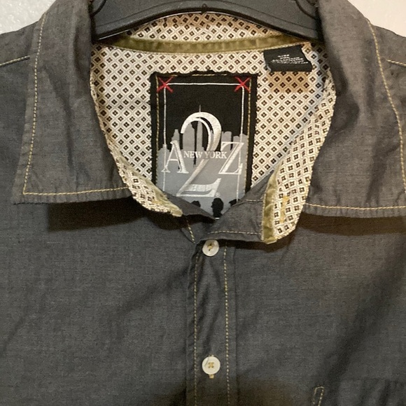A2Z New York chambray button down shirt with contrast stitching 2XL - Picture 3 of 8